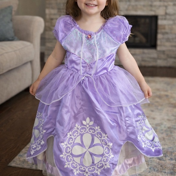 Disney Store Purple Sofia the First Princess Dress Halloween Costume/Up Like New - Picture 1 of 5